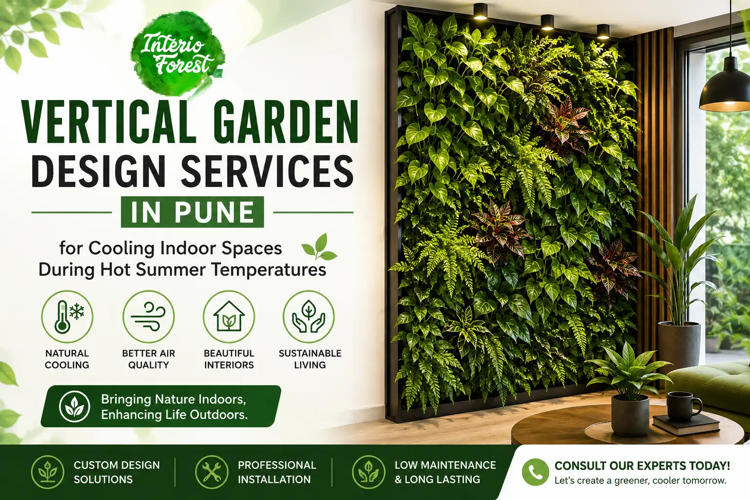 Vertical Garden Design Services in Pune for Cooling