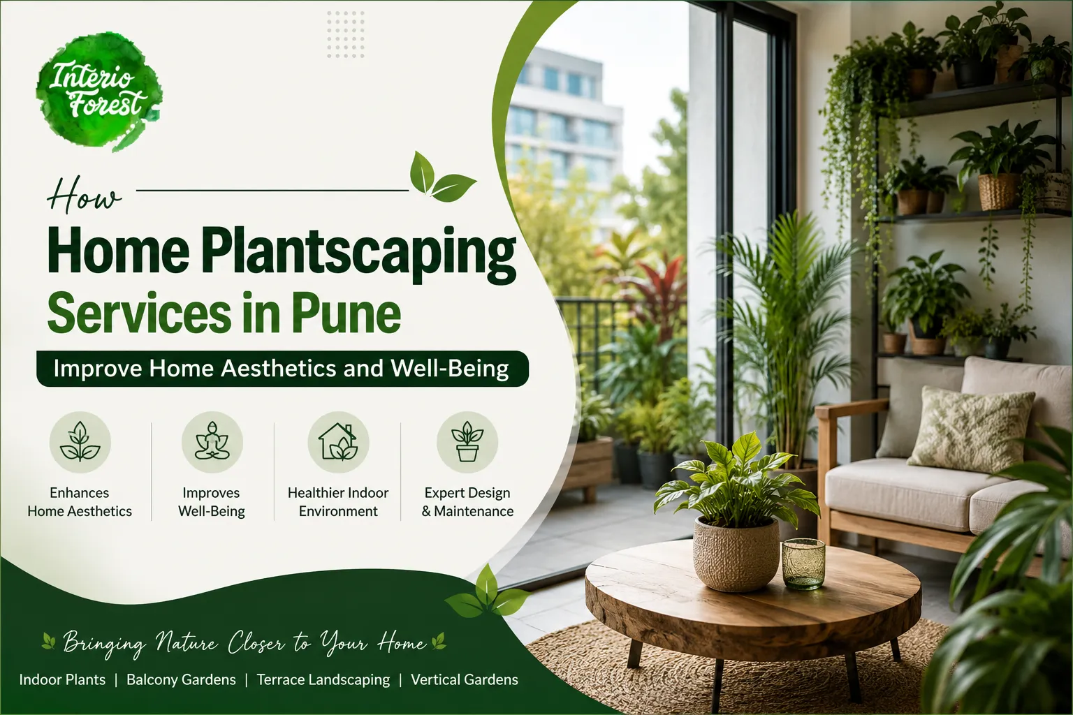Home Plantscaping Services in Pune | Interioforest