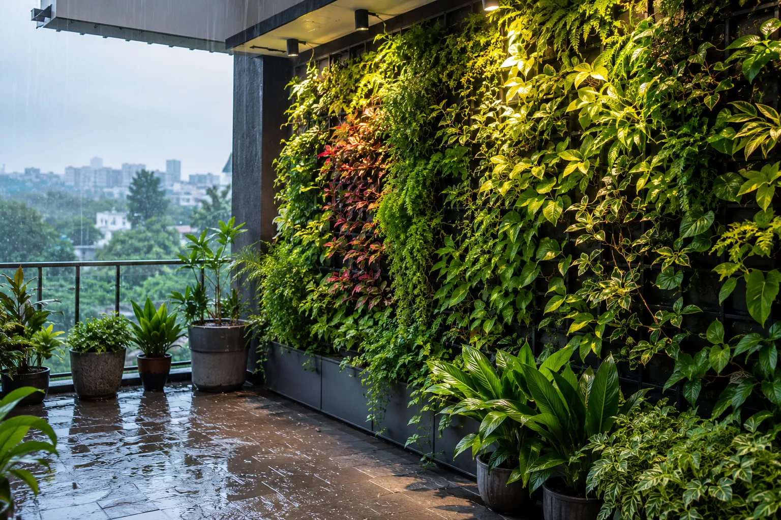 Vertical Garden Design in Pune: Rainy Season Care Tips