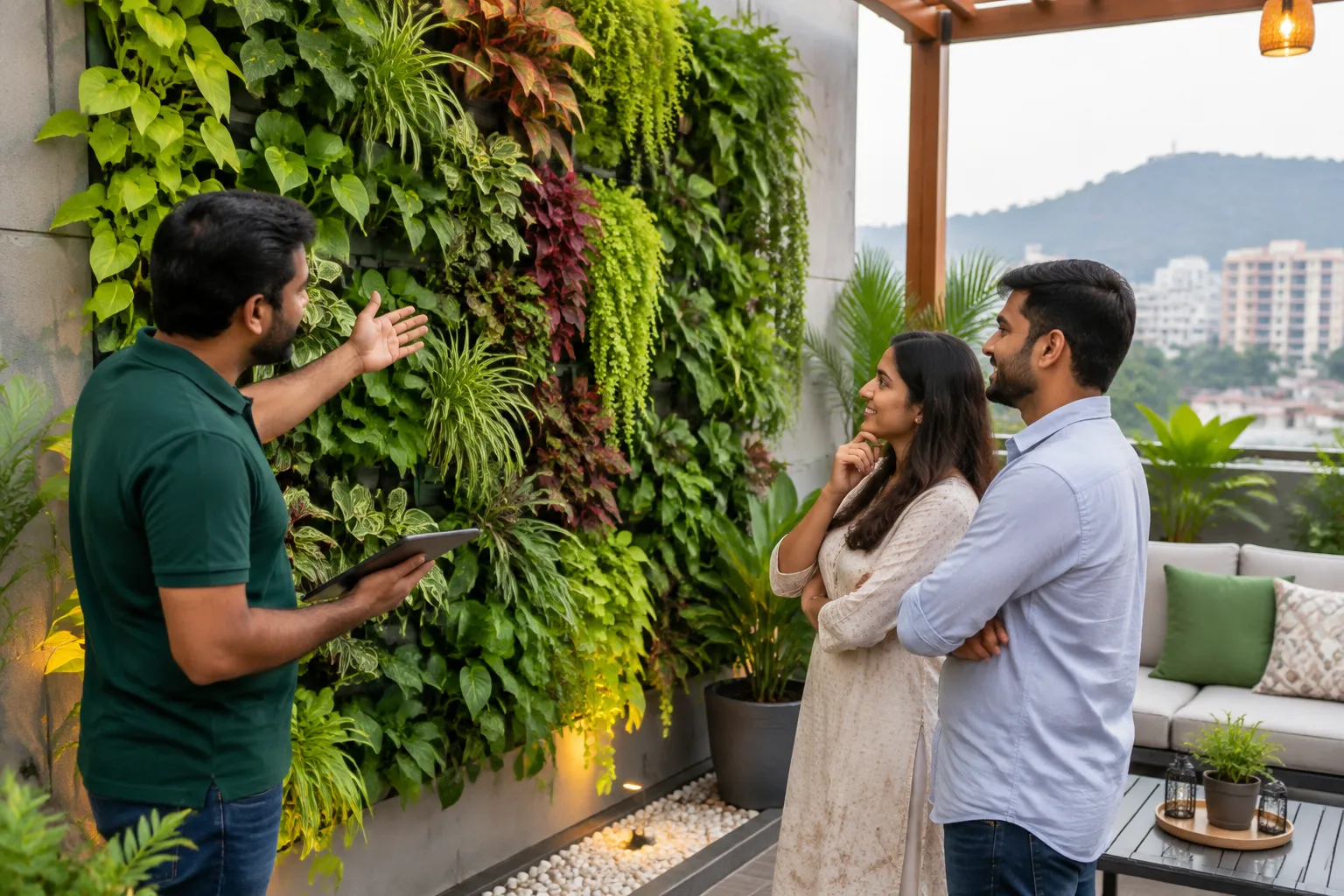 Vertical Garden Design for Office Walls: How to Make Unused Space Greener