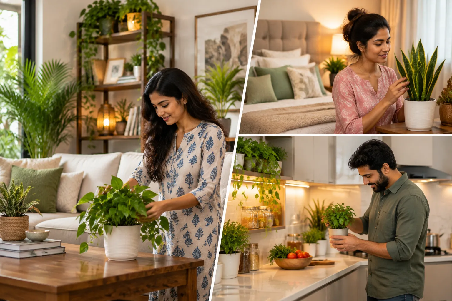 How to Choose Indoor Plants for Home for Bedrooms, Living Rooms and Kitchens