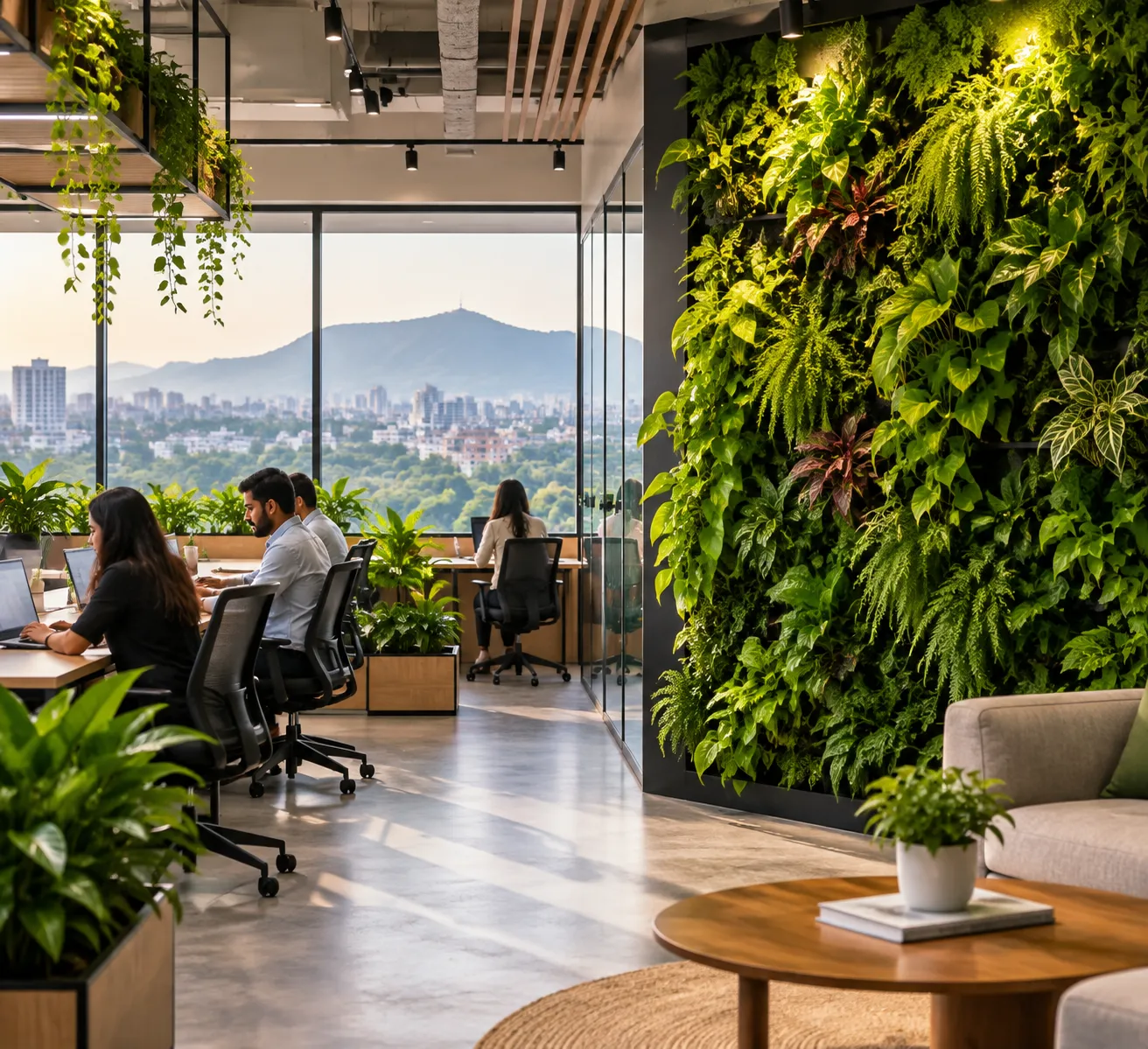 Vertical Garden Installation in Pune: Vertical Gardens and Green Walls for Pune Offices